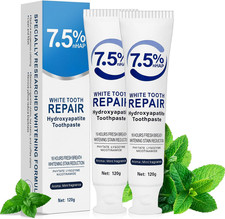 Nano Hydroxyapatite Toothpaste 7.5 Percent Fluoride-Free, Remineralizing Enamel