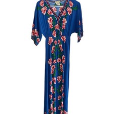 Flying Tomato V-neck Kimono Sleeve Maxi Dress XS