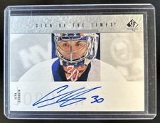 2023-24 SP Authentic Ilya Sorokin 2003 04 Retro Sign of the Times Auto #SOTT1-IS