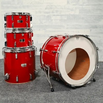 Used Vintage Sonor 4pc Champion Drum Set Red - Fair