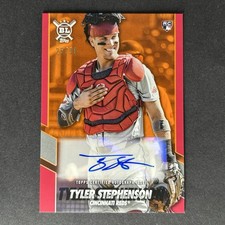 2021 Topps Big League Tyler Stephenson #OAA-TS Electric Orange Auto 25/99