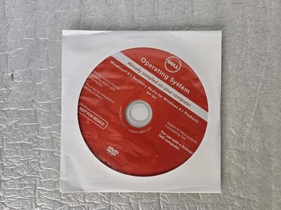 Dell Operating System Windows 8.1 Recovery Media 64 Bit DVD Sealed Genuine RGH4G
