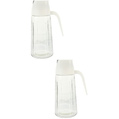  Set of 2 Ölspender Küche Portionierer Ölspenderflaschen Essigflasche