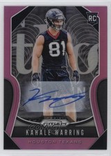2019 Panini Prizm Rookies Pink Prizm Auto Kahale Warring #394 Auto 1d0