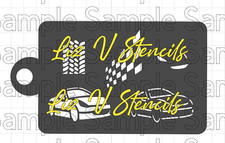 Speed Race Car - Face Painting STENCIL