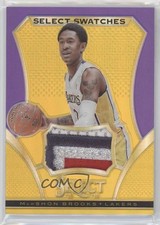 2013-14 Panini Select Select Swatches Gold Prizm 2/10 MarShon Brooks #25 0c3