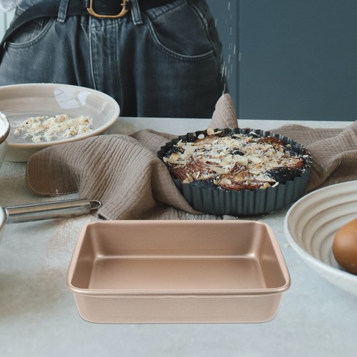 Carbon Steel Cake Pan Non-stick Baking Plate Cookie Rectangle Baking Tray - Bild 6 von 12