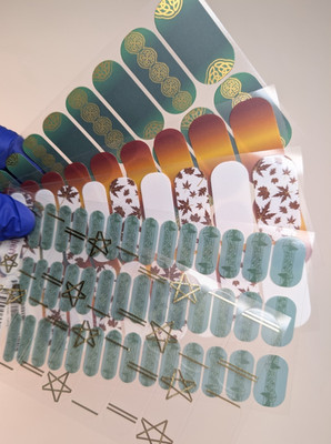 Jamberry Nail Wraps Full Sheets - Disney Pixar Brave Merida Green - Lot of 5