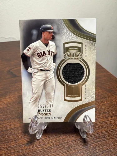 2021 Topps Tier One Buster Posey /344 Tier One Relics #T1R-BP Game Used Giants