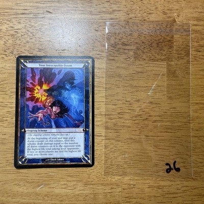   Your Inescapable Doom - MTG Oversize Archenemy - DCI WPN Gateway Promo 56 L26