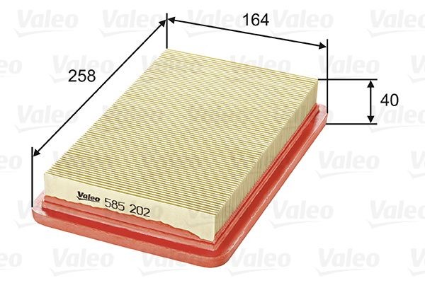 Valeo 585202 Luftfilter FüR Ford USA Mazda-image