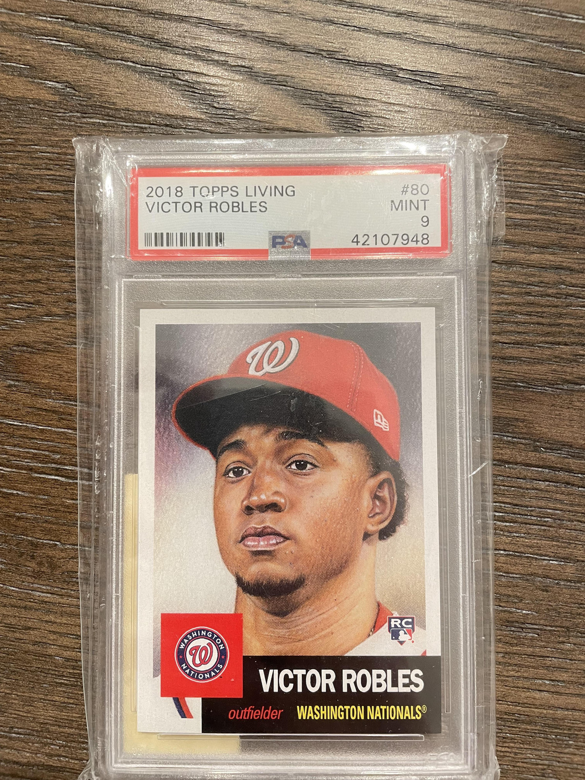 2018 Topps Living #80 Victor Robles PSA 9