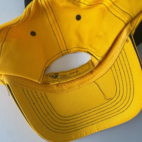 Pittsburgh Penguins Snapback Hat Yellow Black Flat Brim NHL Licensed Adidas Cap - Picture 4 of 6