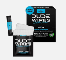 Extra-Large Flushable Wipes - 80 Count, Aloe  Vitamin E - On-The-Go Freshness