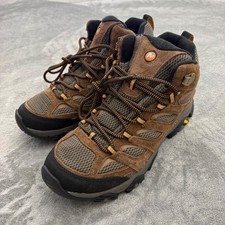 Merrell Moab 3 Mid Boots Men's 8.5 M Waterproof Hiking Brown Leather