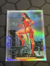 2024 SkyBox Marvel Masterpieces 92 Platinum Elektra #22 Rainbow