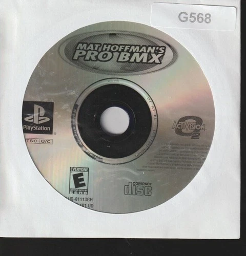 Mat Hoffman's Pro BMX Sony PlayStation 1 Sleeved Video Game Disc Only