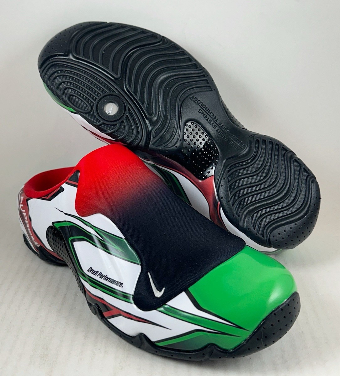 Supreme × Nike Clogposite White Gym Red Green FN0289-100 Men's