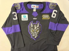 Greensboro Gargoyles ECHL Hockey Authentic Jersey #36 Size 58 Team Signed