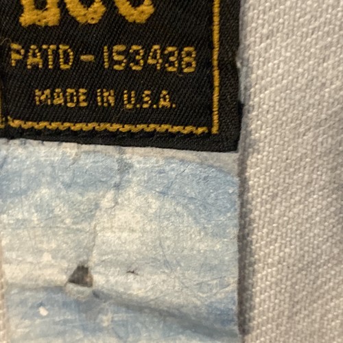 Lee M.R. vintage Giacca camionista denim beige uomo taglia small made in USA anni 70 80 - Foto 7 di 9