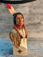 Castagna Figur 1988 Indianer Büste 30 cm Sammlerstück