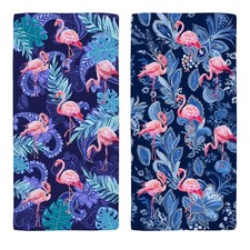 Blue Shark Microfiber Beach Towel, Oversized 71