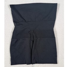 Assets by Spanx Black High Waisted Mid Thigh Shapewear Shorts Size Large