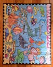 RARE Dr Seuss Stamp Vintage Poster w/Fish 22" X 17" — photo 10