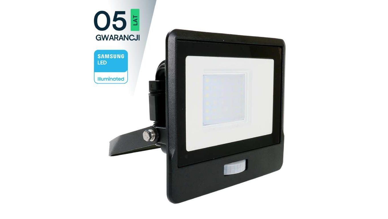 Светодиодный проектор с подсветкой ruchu 30W 2340lm 6500K для диода SAMSUNG IP65 Czarny 5 La 8490₽