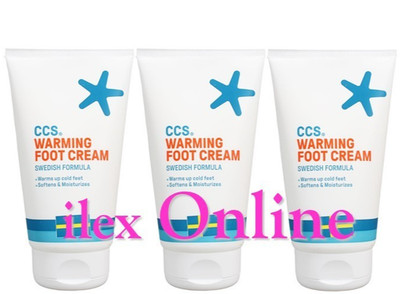 3 x CCS WÄRMENDE FUSSCREME  WÄRMT KALTE FÜSSE * MACHT WEICH & SPENDET FEUCHTIGKEIT   150ml