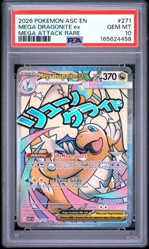 Mega Dragonite ex graded PSA 10 for sale on eBay