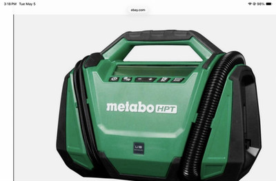 Metabo HPT 18V MultiVolt Cordless Dual Function Inflator Portable Air Compresso