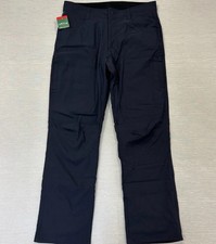  NWT Orvis Pants Mens 34 x 32 Black Fleece Lined Water Repellant Hiking Straight