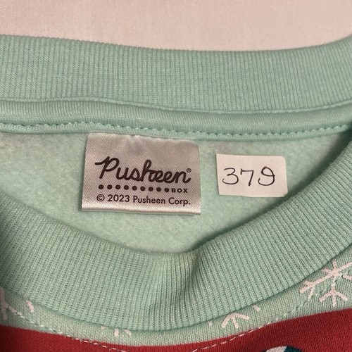 Pusheen ~ Women’s Med Christmas & Candy Sweatshirt ~ Red, Mint Green - Picture 5 of 9