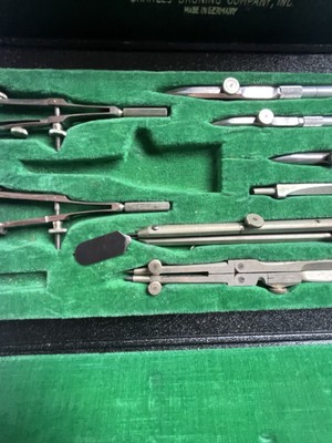 Charles Bruning Company Germany Drafting Set Craft Not Complete