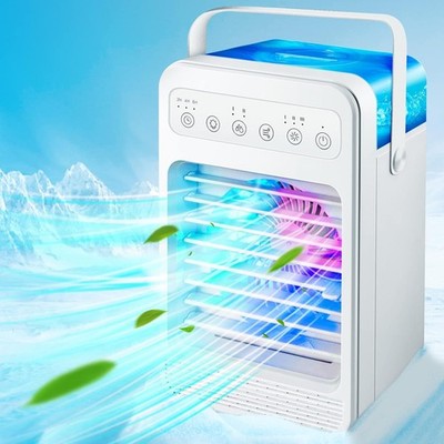 6-in-1 USB Portable Evaporative Air Cooler Fan Humidifier&Purifier 4 Speed&Timer