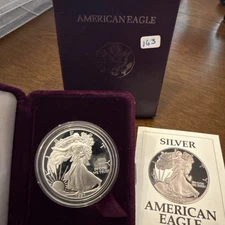 1991S American Silver Eagle Bullion OGP & COA 💎