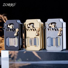 Kerosene Lighter Ejector Ignition Mecha Transparent Tank Cigarette Lighter Gifts