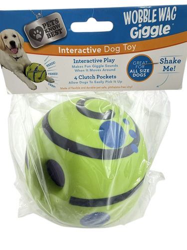 Wobble Wag Risita NUEVO Todos los Tamaños Perros 6" Pelota Juguete Interactivo Divertido Sonidos de Risita - Imagen 3 de 8