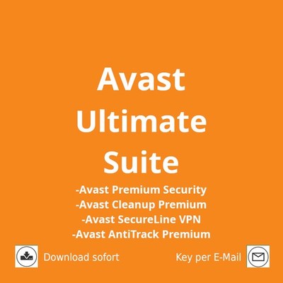 Avast Ultimate Suite 2025 inkl. unbegr. VPN  1 PC (Windows), 2 Jahre, Download