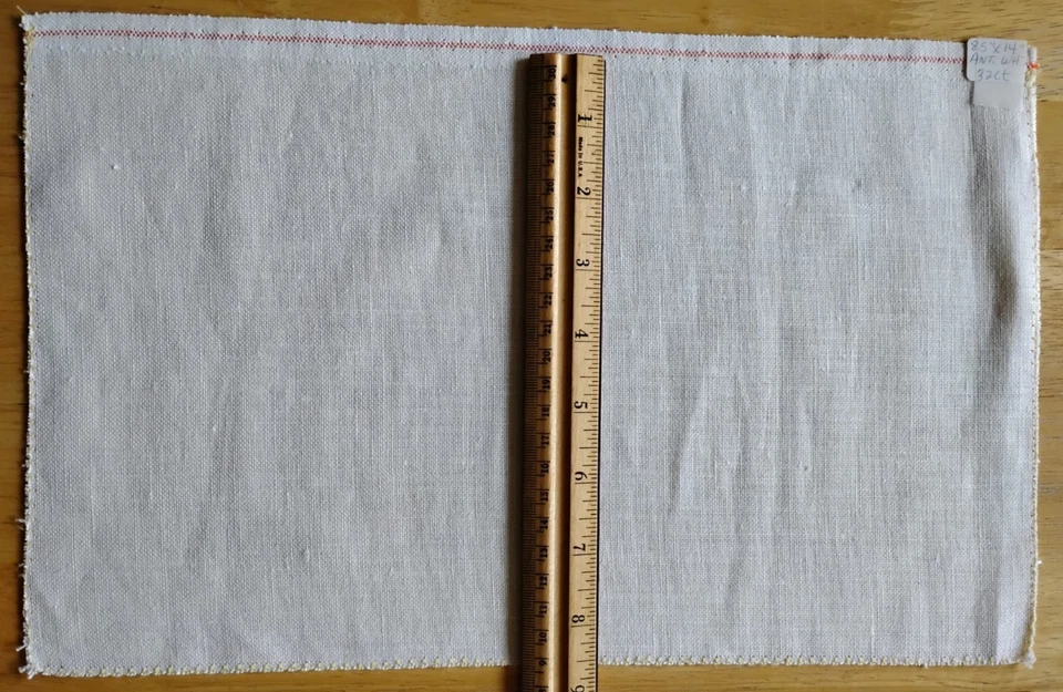 Linen ~ 6 Piece 32ct Assorted CrossStitch/Needlework Fabric LOT - Neutral Colors - Image 3 of 4