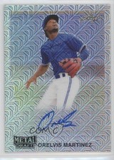 2020 Leaf Metal Draft 1990 Silver Mojo Orelvis Martinez #LA-OM1 Auto 02d2
