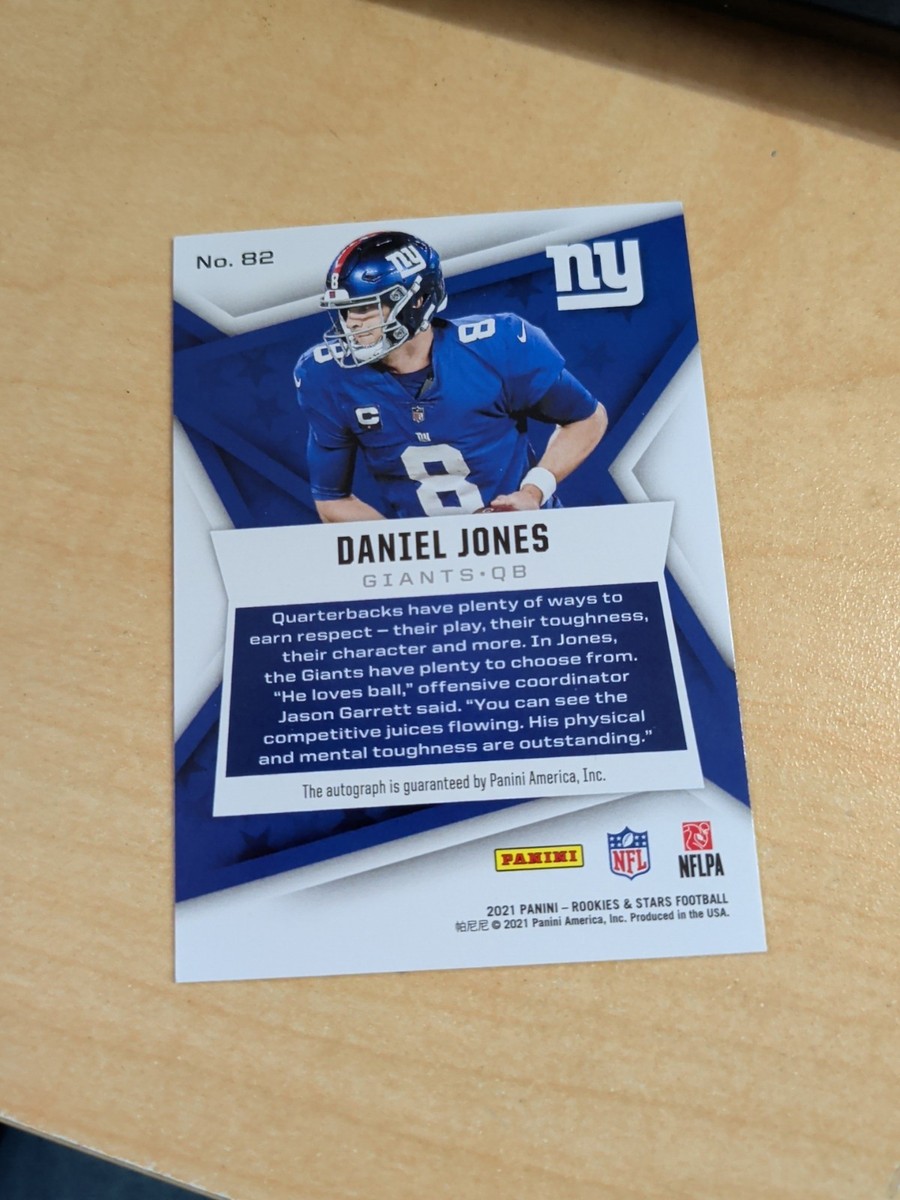 2021 Panini Rookies & Stars Daniel Jones Auto 10/10 #82 ZP | eBay