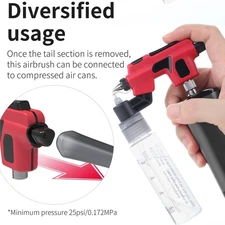 DSPIAE PT-AB Wash-Free Airbrush Set for Model Painting Modeler Hobby DIY Tool