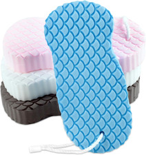 esponjas de bano exfoliantes suaves para cuerpo paquete de 4 colores surtidos