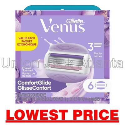 Gillette Venus ComfortGlide Freesia (6 cartridges) - LOWEST PRICE