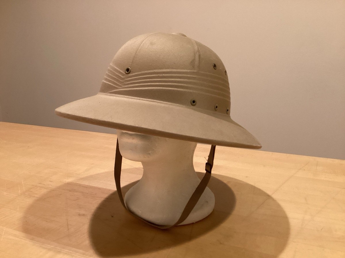VINTAGE USMC Vietnam? Era Sun Hat Pith Helmet Military Marine