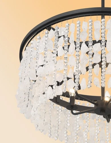 Minka Lavery 6705 Shimmering Elegance 5 Light 28"W Crystal - Sand Coal - Picture 9 of 12