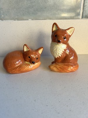Cracker Barrel Vintage Salz & Pfefferstreuer Fuchs 2 x Streuer aus Amerika Neu 
