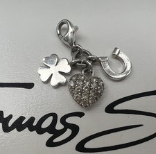 Thomas Sabo 3er Charm Herz Kleeblatt Hufeisen Charm Anhänger 
